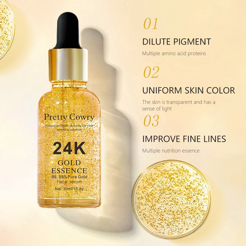 Hyaluronic Acid Serum + Melanine Glow 24k