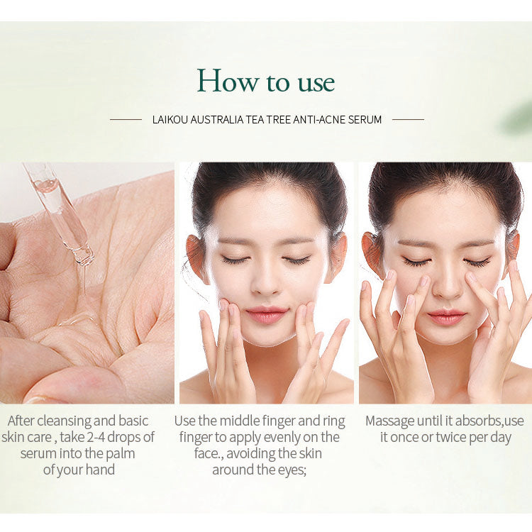 Laikou Tea Tree Oil Skin Care Moisturizing Oil Controlling and Hydrating Skin Care Serum