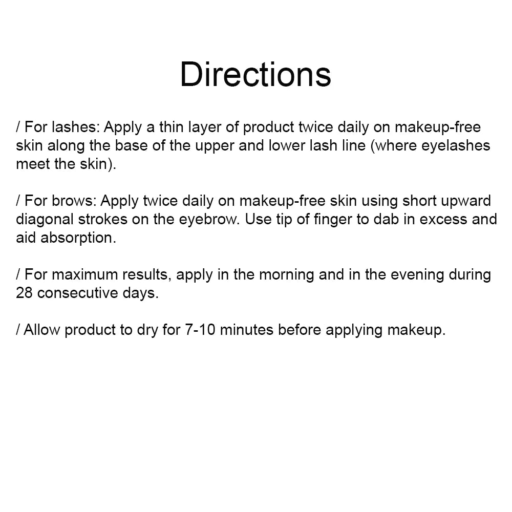 Trending 10ml Vegan Eyelash Serum Eyebrow Serum Private Label